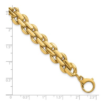 14K Yellow Gold Fancy Link Bracelet – view 6