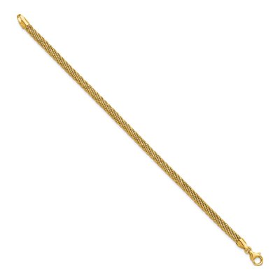 14K Yellow Gold Woven Wire Bracelet – view 3