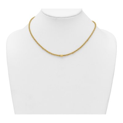 14K Yellow Gold Twisted Necklace – view 4