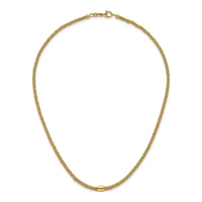 14K Yellow Gold Twisted Necklace – view 5