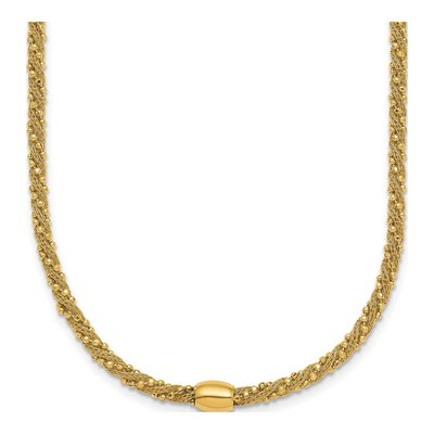 14K Yellow Gold Twisted Necklace