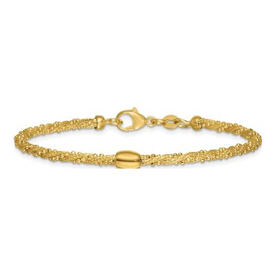 14K Yellow Gold Twisted Bracelet – view 4