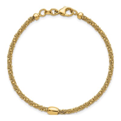 14K Yellow Gold Twisted Bracelet – view 5