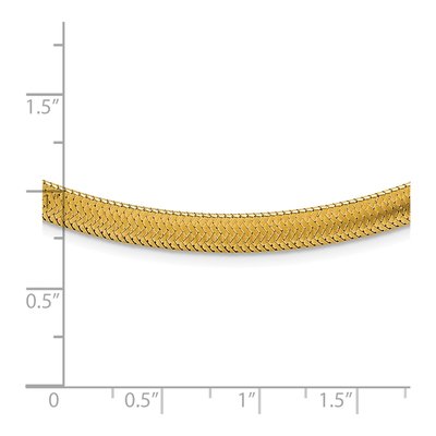 14K Yellow Gold Woven Mesh Necklace – view 5