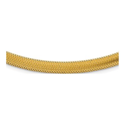 14K Yellow Gold Woven Mesh Necklace