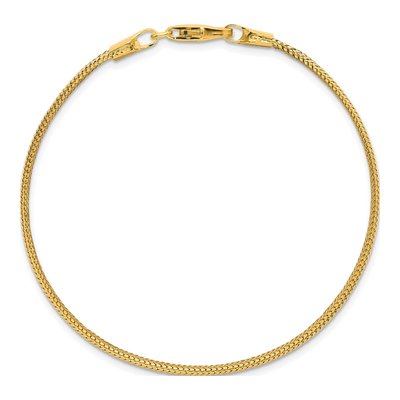 14K Yellow Gold Woven Mesh Bracelet – view 5
