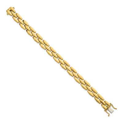 14K Yellow Gold Fancy Link Bracelet – view 3