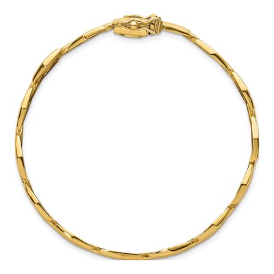 14K Yellow Gold Fancy Link Bracelet – view 5