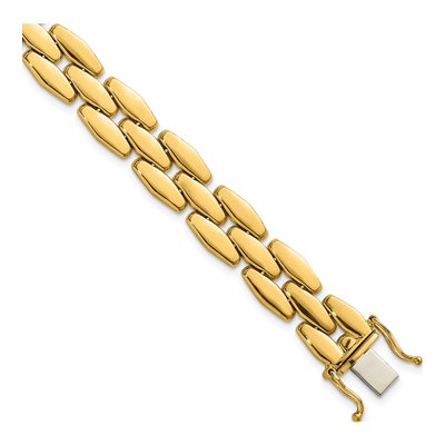 14K Yellow Gold Fancy Link Bracelet