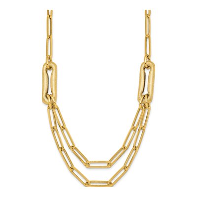 14K Yellow Gold 10.5mm Double Paperclip Chain – view 3