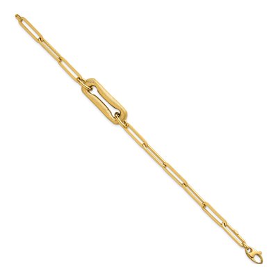 14K Yellow Gold Paperclip Link Bracelet – view 3