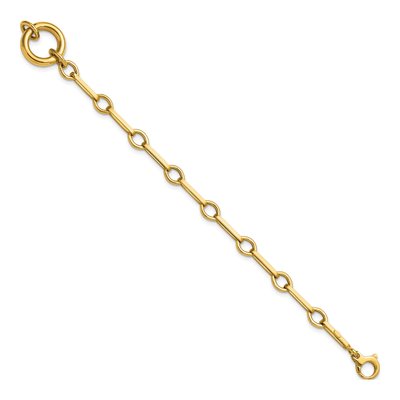 14K Yellow Gold Fancy Long-Link Bracelet – view 3
