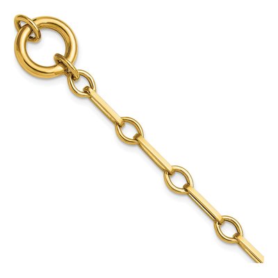 14K Yellow Gold Fancy Long-Link Bracelet