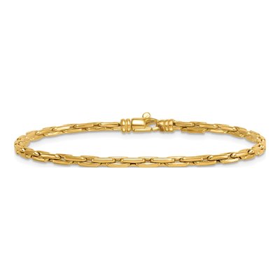14K Yellow Gold Fancy Link Bracelet – view 4