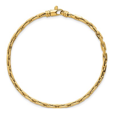14K Yellow Gold Fancy Link Bracelet – view 5