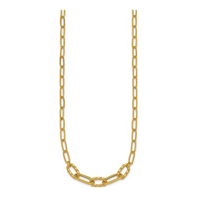 14K Yellow Gold 4.75mm Oval Paperclip Chain – view 3