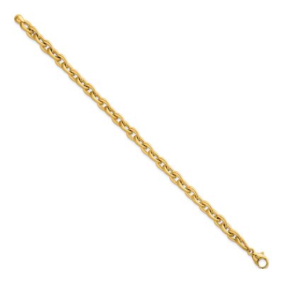 14K Yellow Gold Fancy Cable Bracelet – view 3