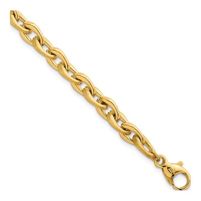 14K Yellow Gold Fancy Cable Bracelet