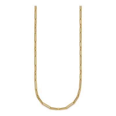 14K Yellow Gold 2.9mm Paperclip Chain – view 3