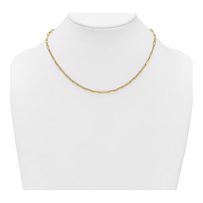 14K Yellow Gold 2.9mm Paperclip Chain – view 4