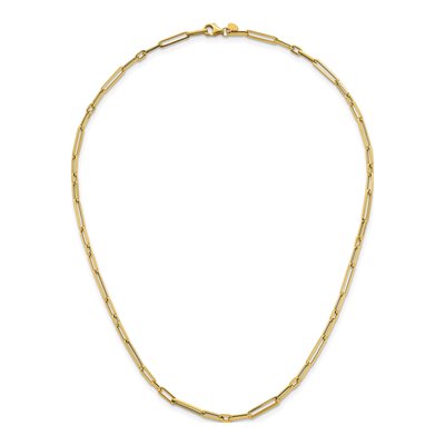 14K Yellow Gold 2.9mm Paperclip Chain – view 5