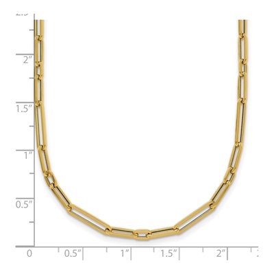 14K Yellow Gold 2.9mm Paperclip Chain – view 6