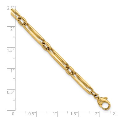 14K Yellow Gold Fancy Link Bracelet – view 6