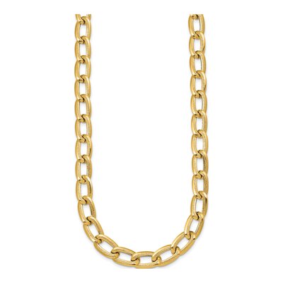 14K Yellow Gold 8mm Curb Link Chain – view 3