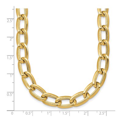14K Yellow Gold 8mm Curb Link Chain – view 6