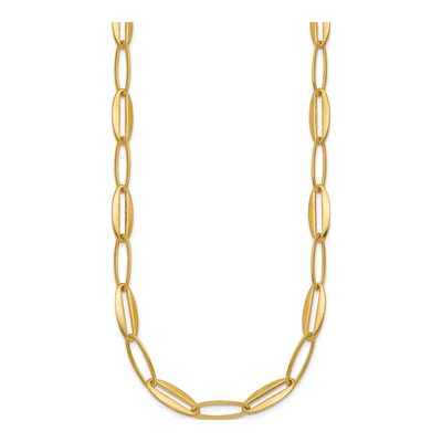 14K Yellow Gold 7.25mm Oval Link Chain – view 3