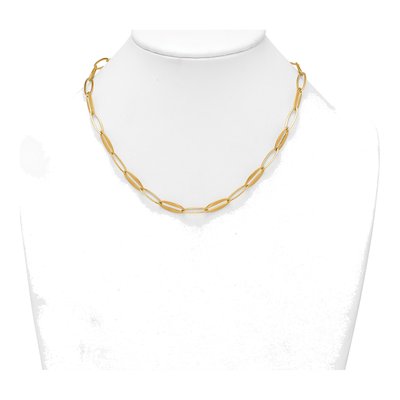 14K Yellow Gold 7.25mm Oval Link Chain – view 4