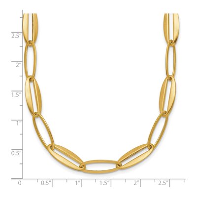 14K Yellow Gold 7.25mm Oval Link Chain – view 6