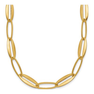 14K Yellow Gold 7.25mm Oval Link Chain