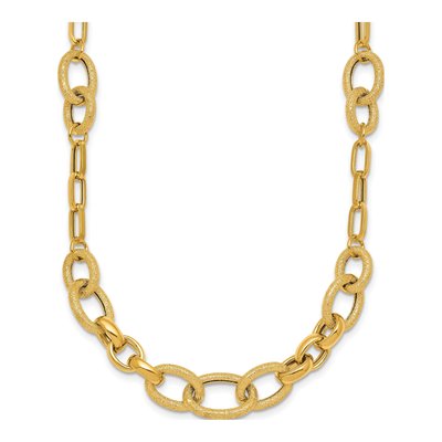 14K Yellow Gold 10.6mm Link Chain