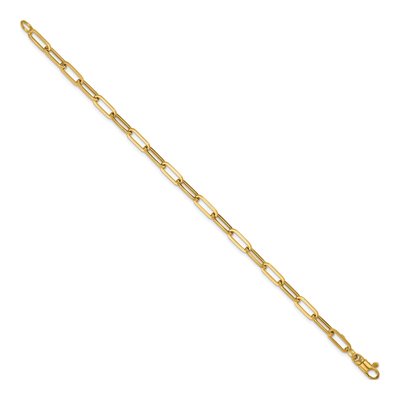 14K Yellow Gold 4.1mm Paperclip Chain – view 3