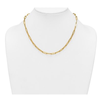 14K Yellow Gold 4.35mm Paperclip Chain – view 4