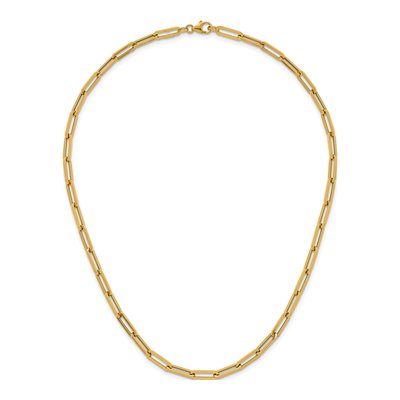 14K Yellow Gold 4.35mm Paperclip Chain – view 5