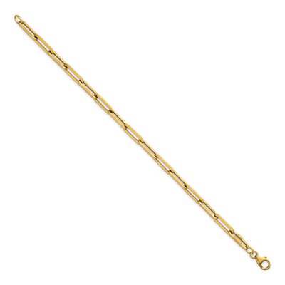 14K Yellow Gold 4.5mm Paperclip Chain Bracelet – view 3