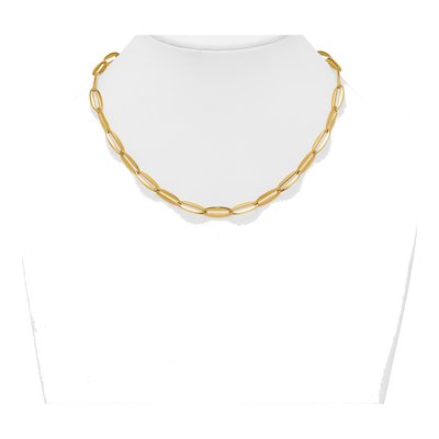 14K Yellow Gold 7.1mm Oval Link Chain – view 4