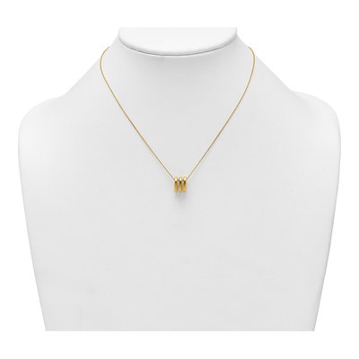 14K Yellow Gold Oval Necklace – view 4