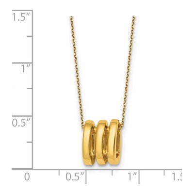 14K Yellow Gold Oval Necklace – view 6