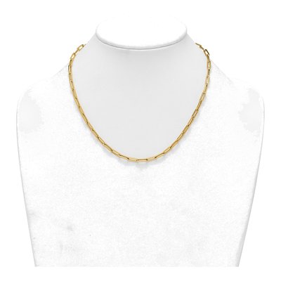 14K Yellow Gold 3.7mm Paperclip Chain – view 4