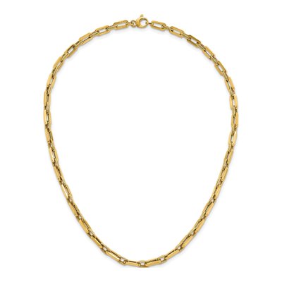 14K Yellow Gold 4.8mm Fancy Double Link Chain – view 5