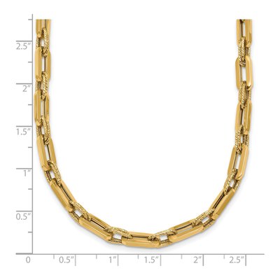 14K Yellow Gold 4.8mm Fancy Double Link Chain – view 6