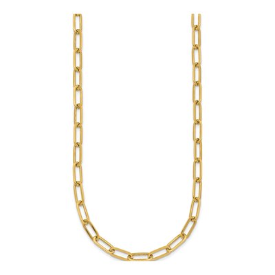 14K Yellow Gold 4.75mm 18-In Paper Clip Link Chain – view 3