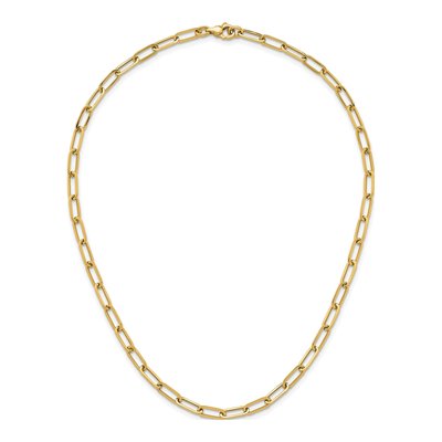 14K Yellow Gold 4.75mm 18-In Paper Clip Link Chain – view 5