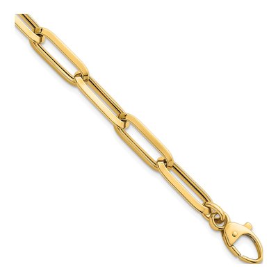14K Yellow Gold Paperclip Bracelet