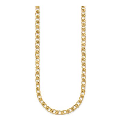 14K Yellow Gold Fancy Knot Link Necklace – view 3