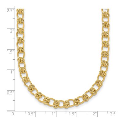 14K Yellow Gold Fancy Knot Link Necklace – view 6