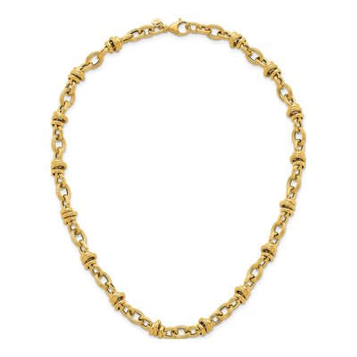 14K Yellow Gold Fancy Link Necklace – view 5